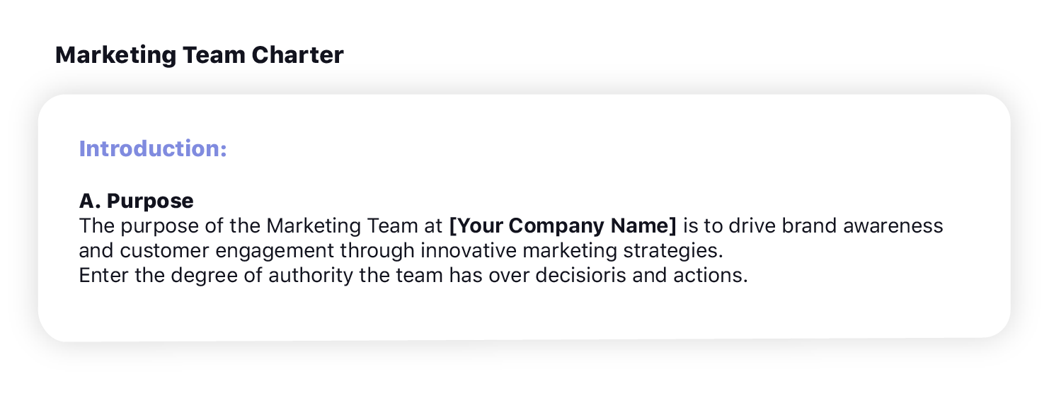 Downloadbaar marketing teamcharter
